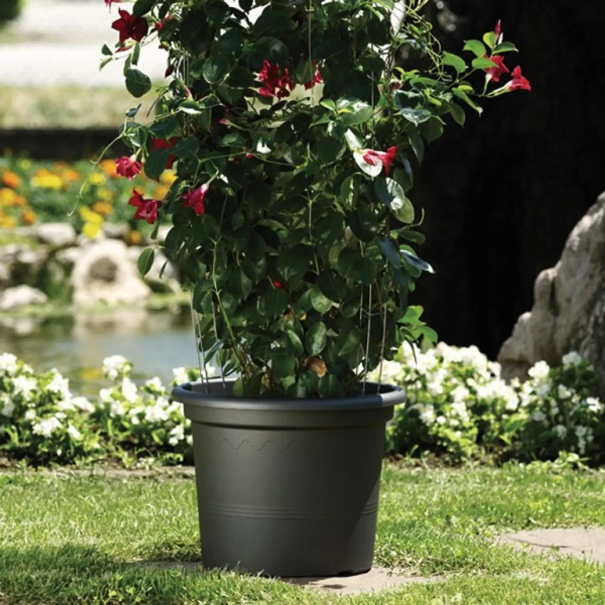 euro3plast GEO Kübel GEO 20cm – Anthrazit
